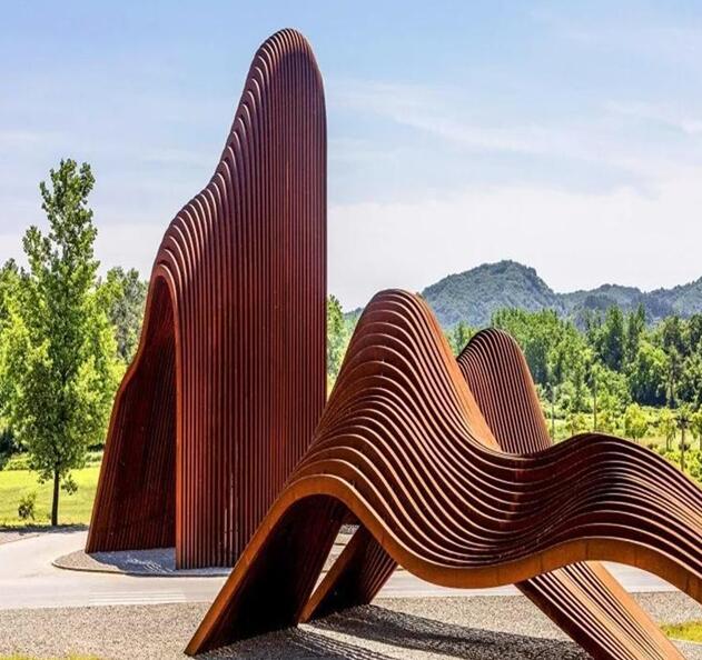 滦县锈钢板造型