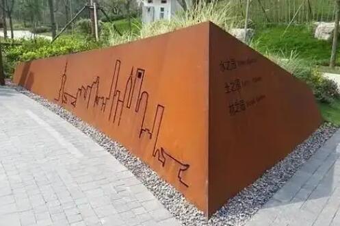 滦县耐候钢挡土墙